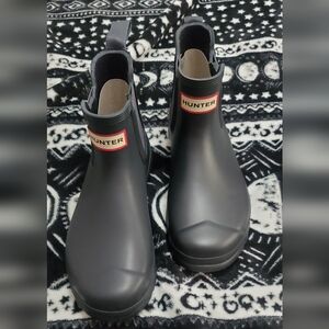 Hunter Navy Rain & Snow Boots